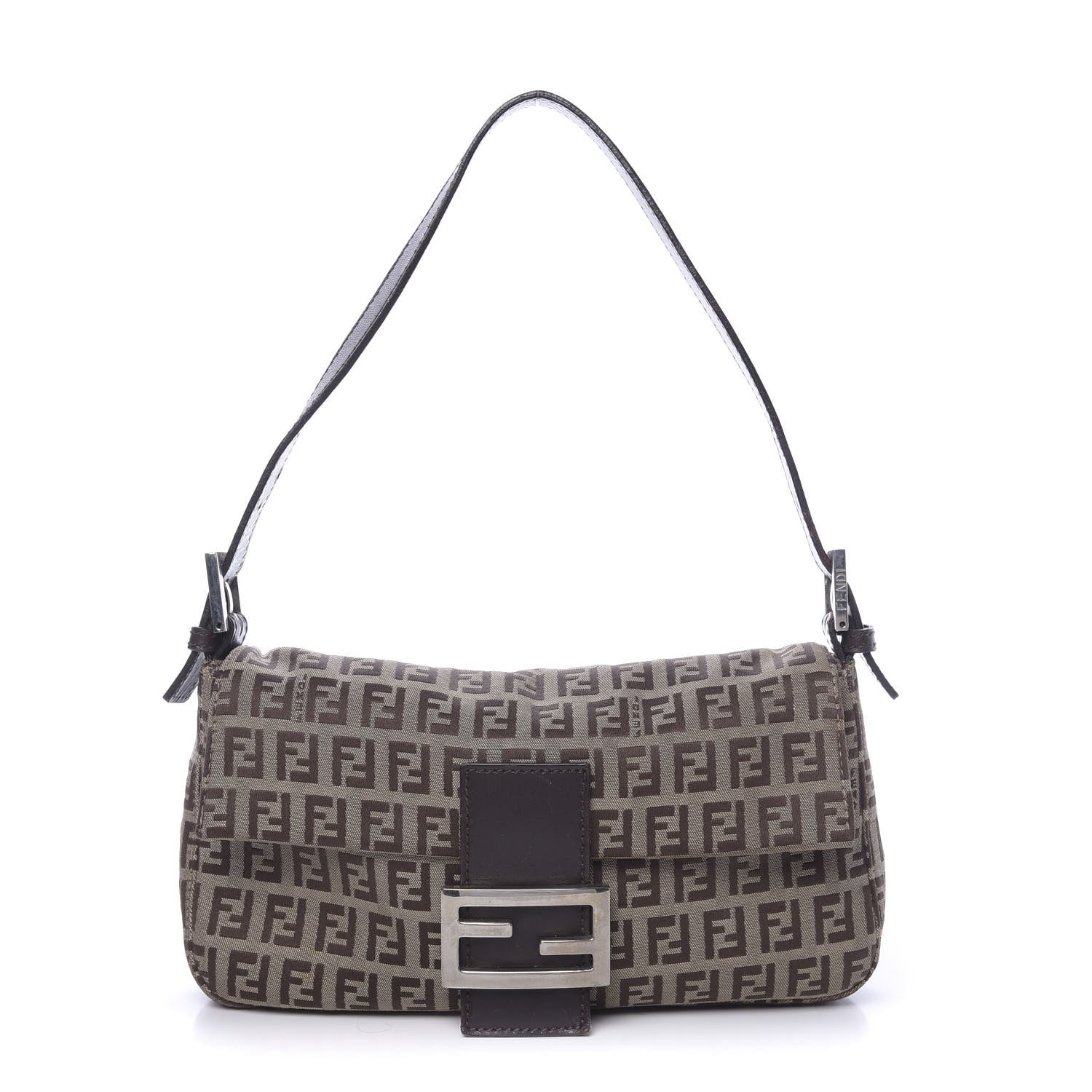 Fendi Zucchino Vitello Baguette Tobacco 1 of 10