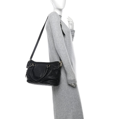Gucci Guccissima Medium Sukey Top Handle Bag Black 2 of 12