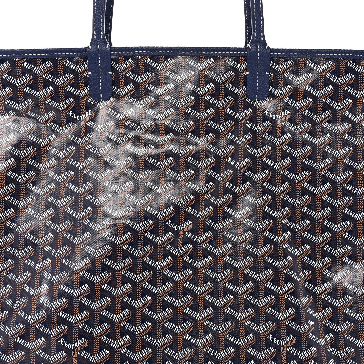 Goyard Goyardine Sac Hardy Pet Carrier PM Navy 9 of 12