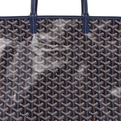 Goyard Goyardine Sac Hardy Pet Carrier PM Navy 9 of 12