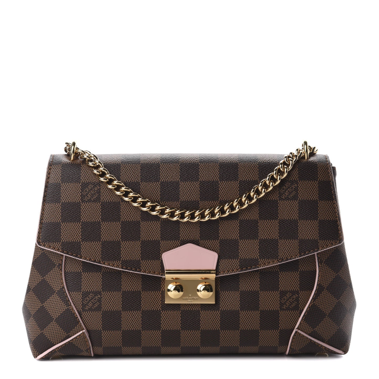 Damier Ebene Caissa Clutch Rose Ballerine