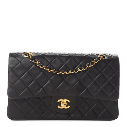 Chanel Lambskin Quilted Medium Double Flap Black 1 of 12