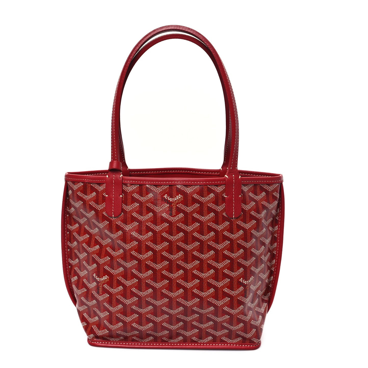 Goyardine Reversible Mini Anjou Red