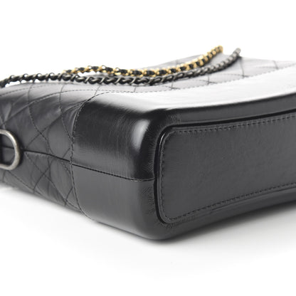 Chanel Aged Calfskin Quilted Medium Gabrielle Hobo Black 6 of 11