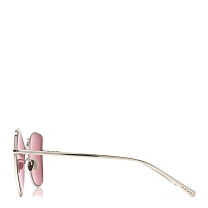 Chanel Metal Butterfly Sunglasses 4253 Silver Pink 3 of 7