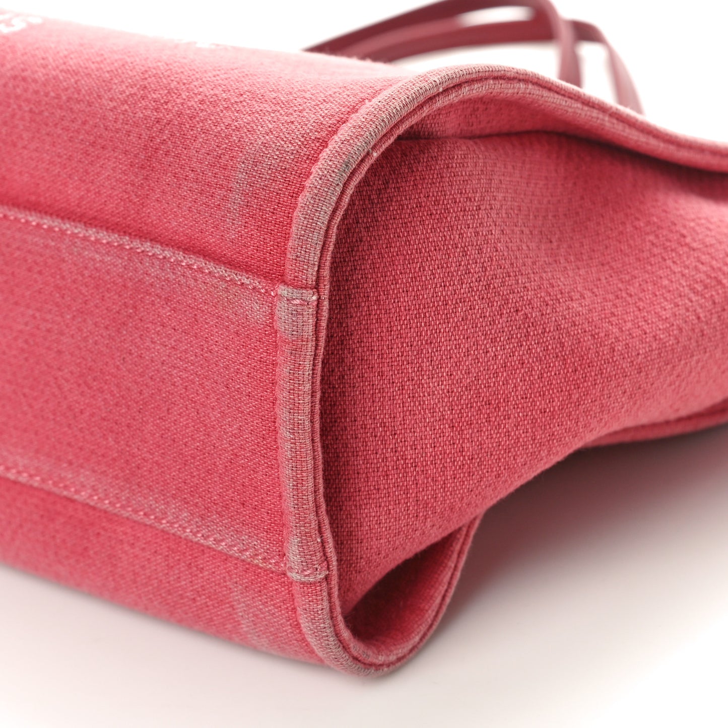 Canvas Small Deauville Tote Red