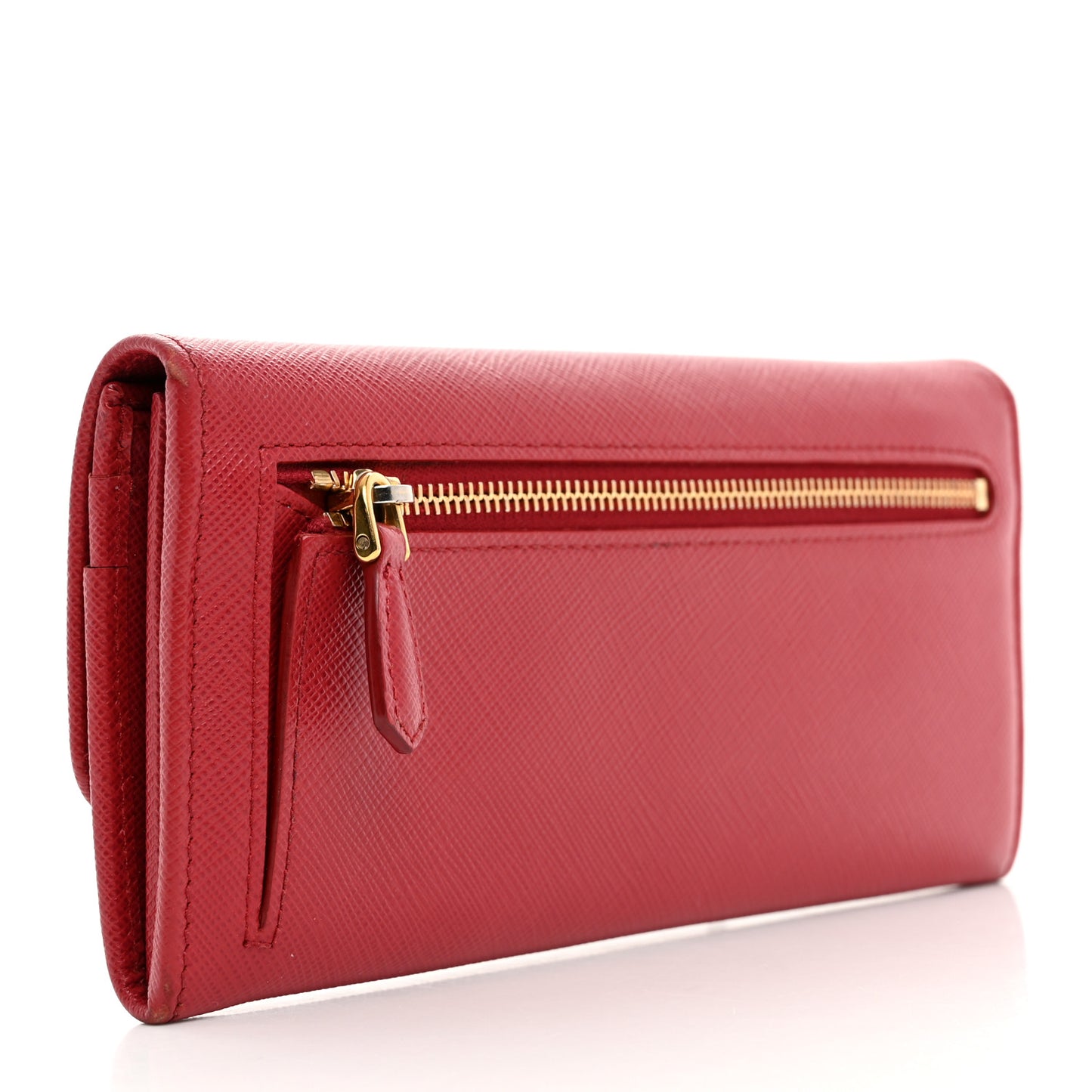 Saffiano Lock Portafogli Flap Wallet Fuoco