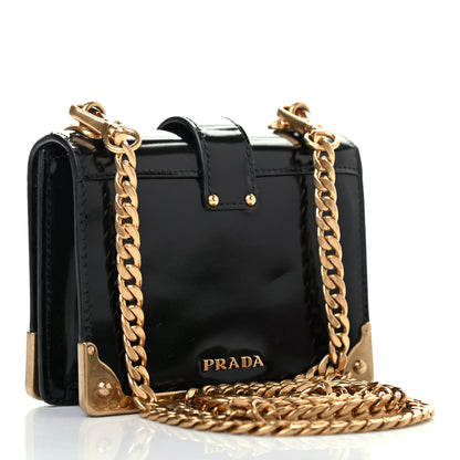 Prada Spazzolato Micro Cahier Bag Black 4 of 7