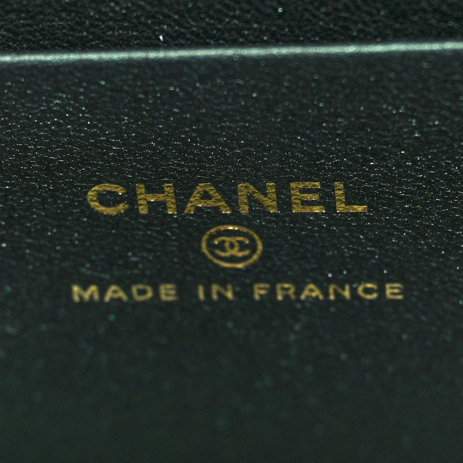 Chanel Iridescent Lambskin Quilted Small Top Handle Vanity Case With Chain Dark Green 6 of 11
