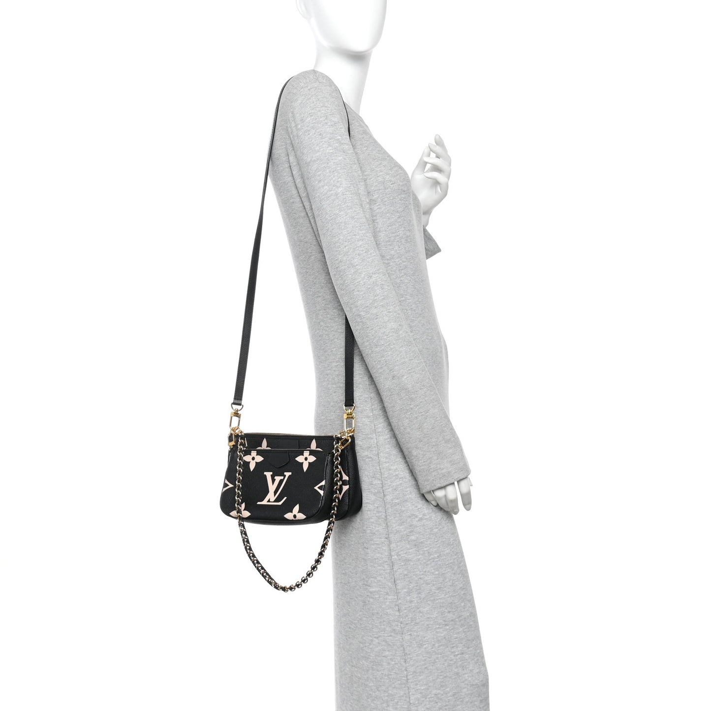 Empreinte Monogram Giant Multi Pochette Accessories Black Beige