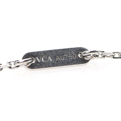 Van Cleef & Arpels 18K White Gold Turquoise Sweet Alhambra Butterfly Bracelet 5 of 7