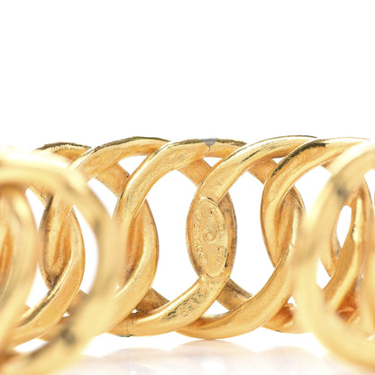 Chanel Metal Cuff Bracelet Gold 6 of 8