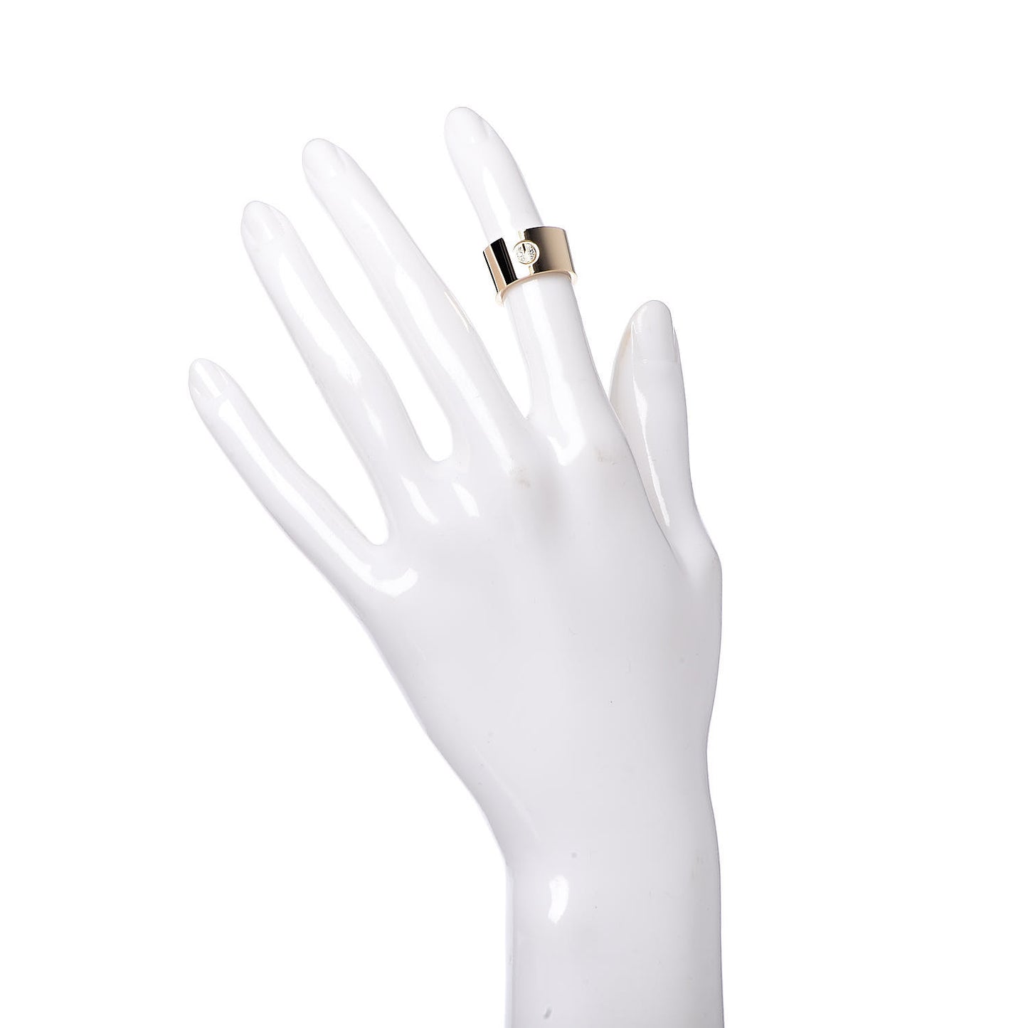 18K Yellow Gold Diamond 10mm LOVE Ring 46 3.75