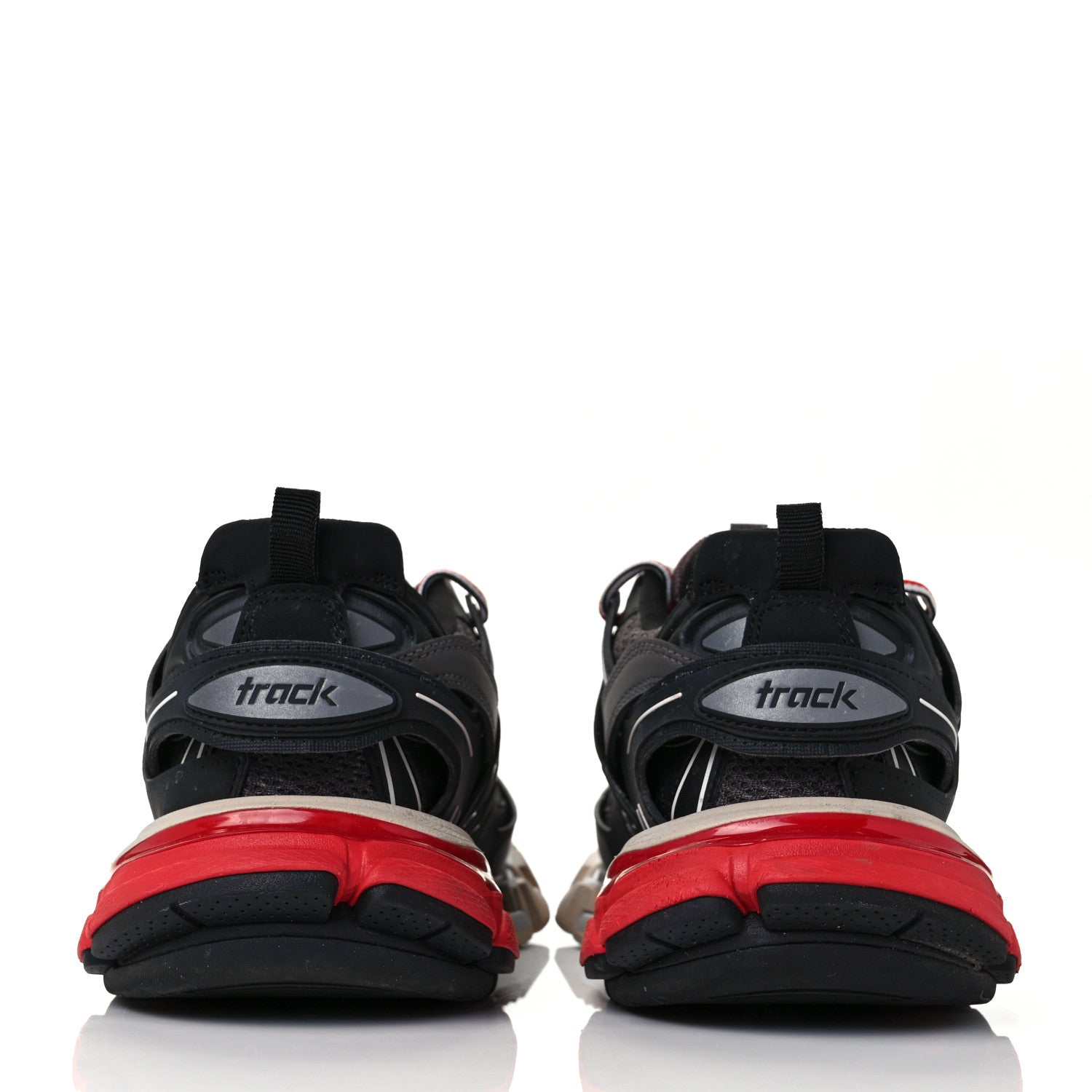 Balenciaga Mesh Nylon Womens Track Sneakers 38 Black Gris 5 of 8