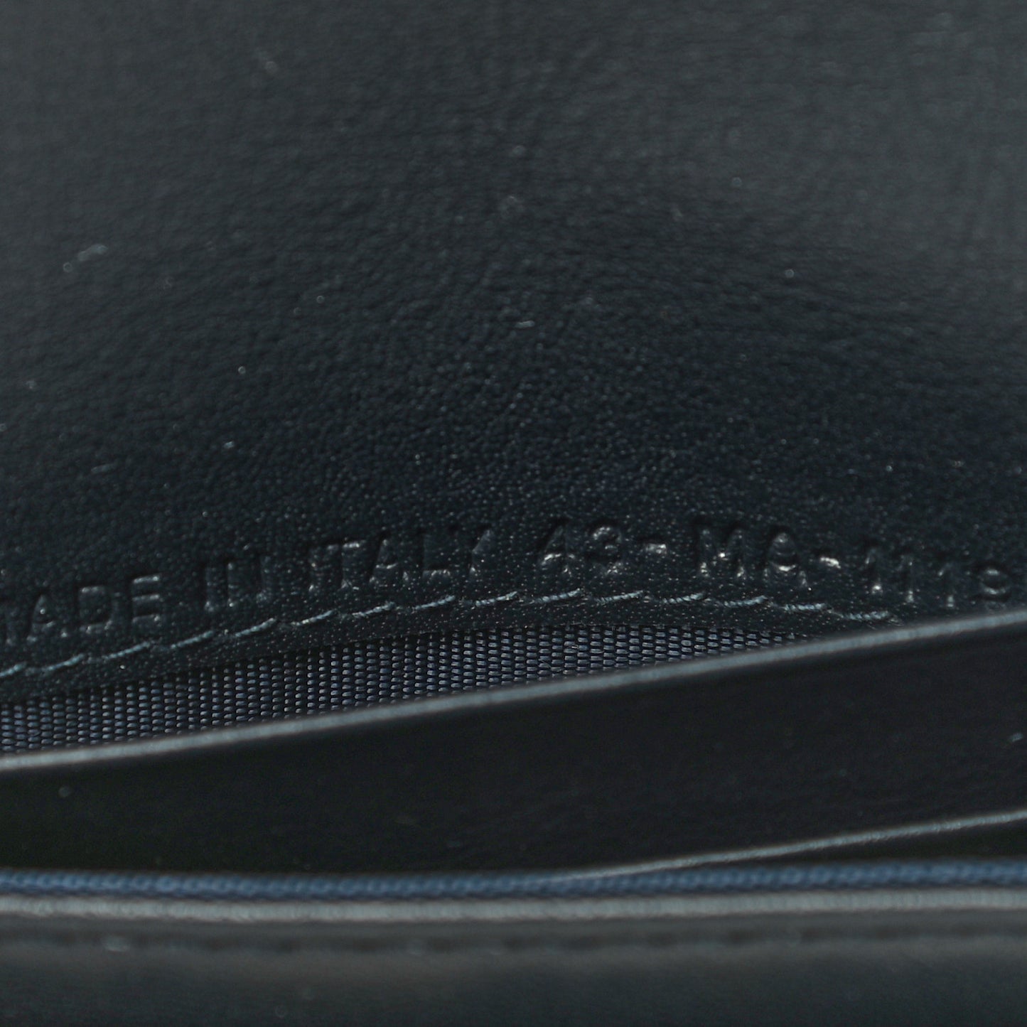 Oblique Saddle Card Holder Blue