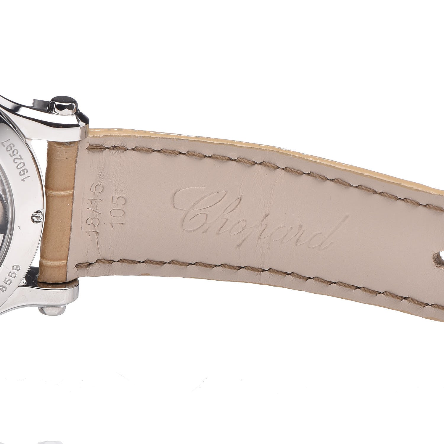Chopard Stainless Steel Alligator Diamond Bezel 36mm Happy Sport Automatic Watch 6 of 8