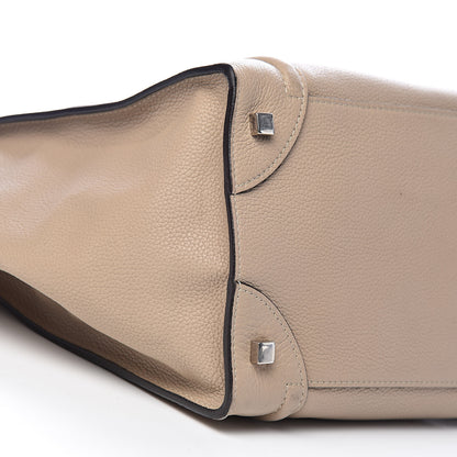 Celine Drummed Calfskin Mini Luggage Dune 10 of 12