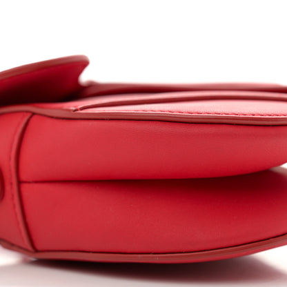 Christian Dior Ultra Matte Calfskin Mini Saddle Bag Red 9 of 12