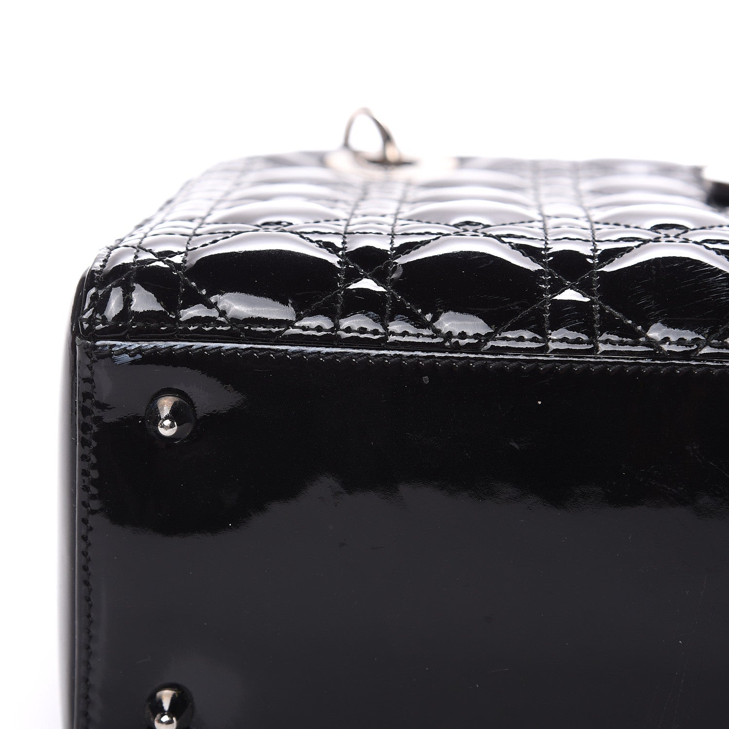 Christian Dior Patent Cannage Medium Lady Dior Black 10 of 11