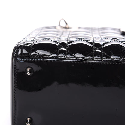 Christian Dior Patent Cannage Medium Lady Dior Black 10 of 11