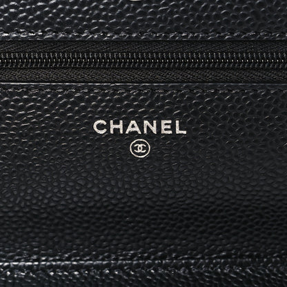 Chanel Caviar Quilted Wallet on Chain WOC Black 6 of 10