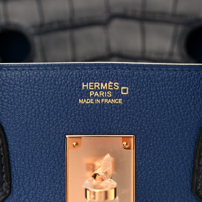 Hermes Togo Matte Alligator Birkin Touch 30 Bleu Saphir Bleu Marine 6 of 11