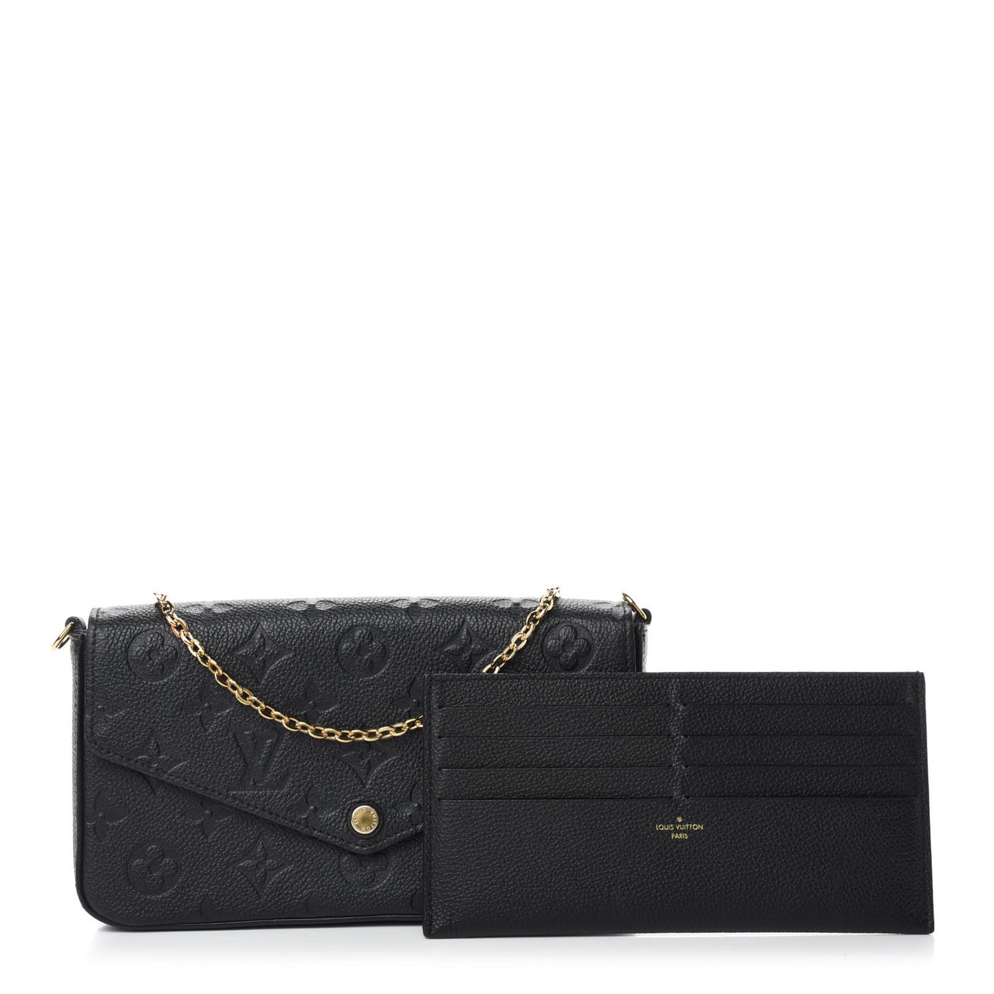 Empreinte Pochette Felicie Chain Wallet Black