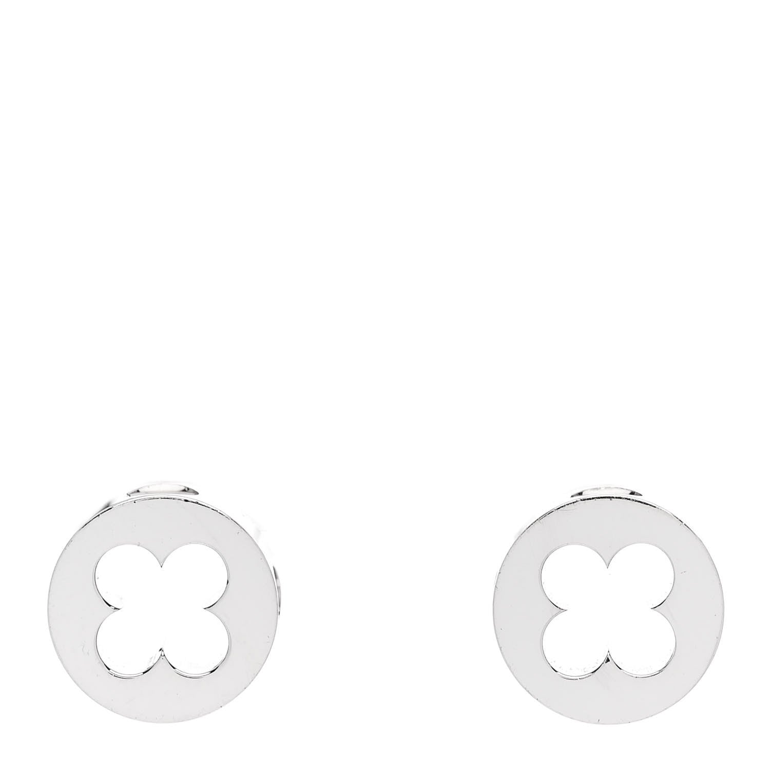 Louis Vuitton 18K White Gold Empreinte Ear Studs Earrings 1 of 5