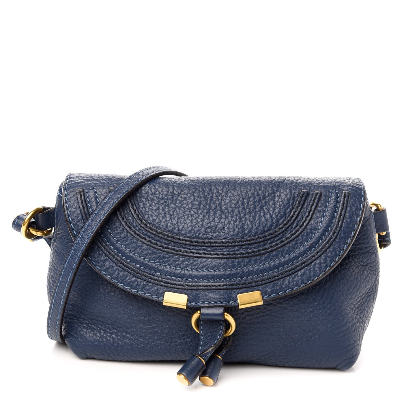 Calfskin Marcie Pochette Crossbody Bag Scuba Blue
