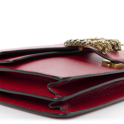 Gucci Dollar Calfskin Swarovski Crystal Small Dionysus Shoulder Bag Hibiscus Red 11 of 13