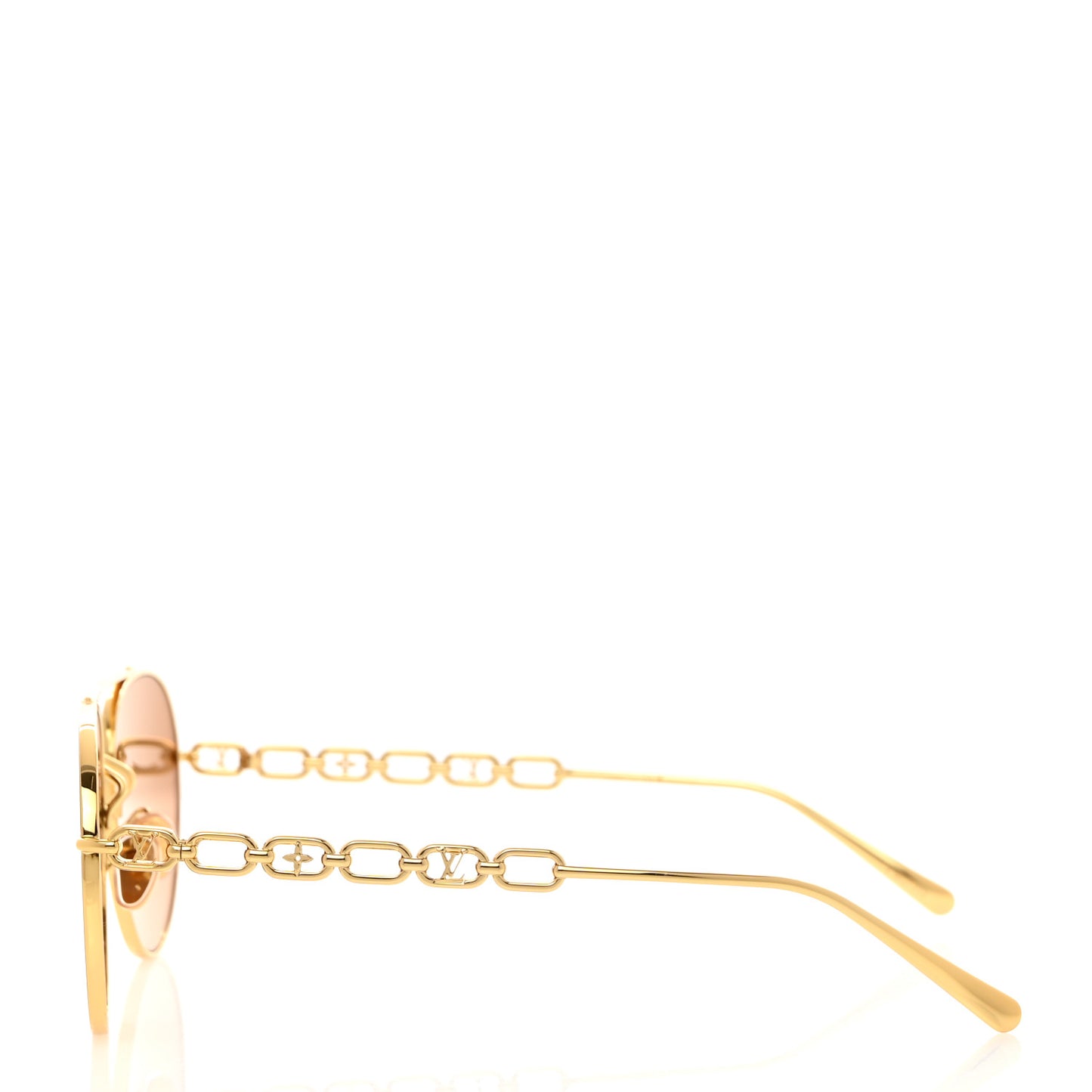 Metal My LV Chain Pilot Sunglasses Z1539E Gold