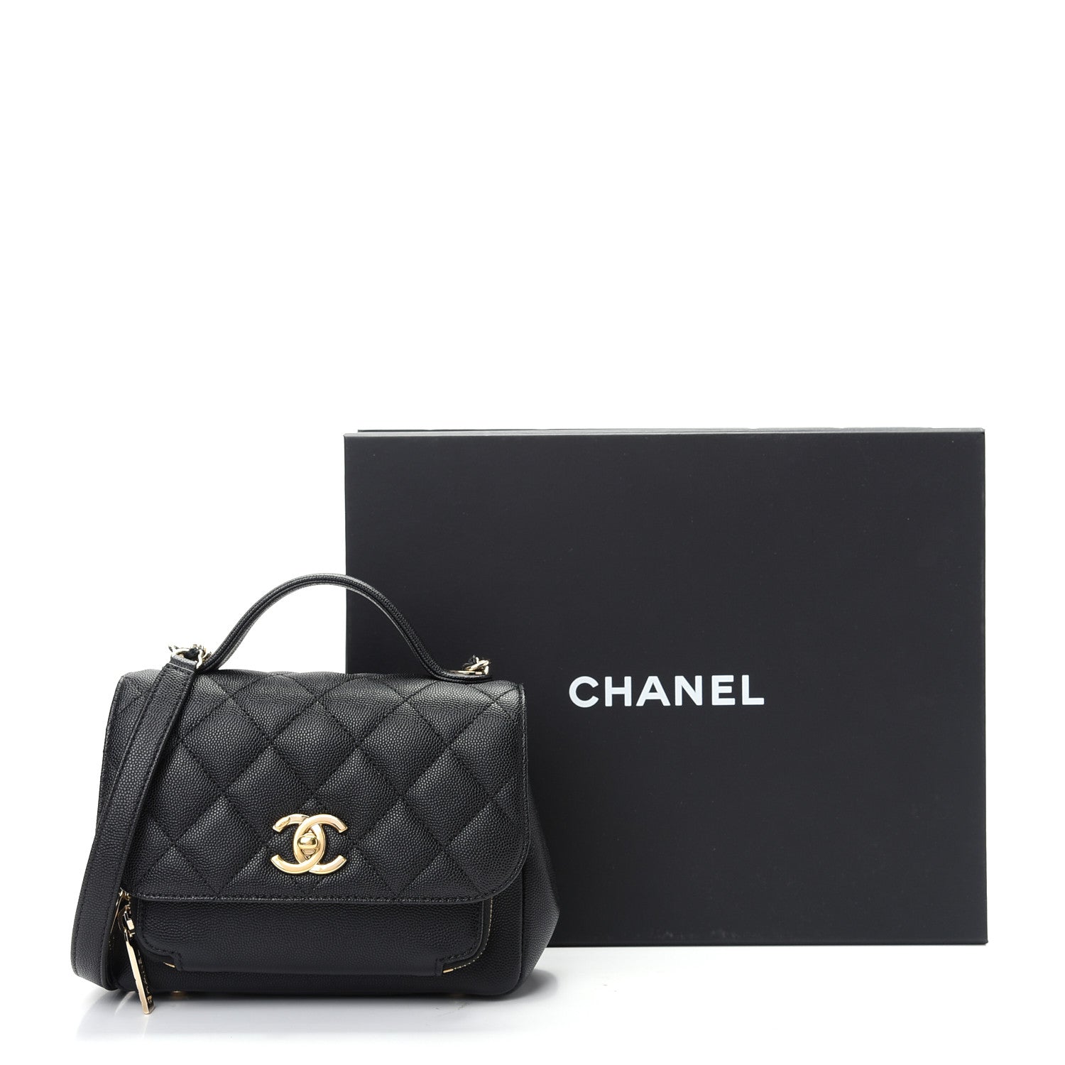 Chanel Caviar Quilted Small Business Affinity Flap Black 10 of 10