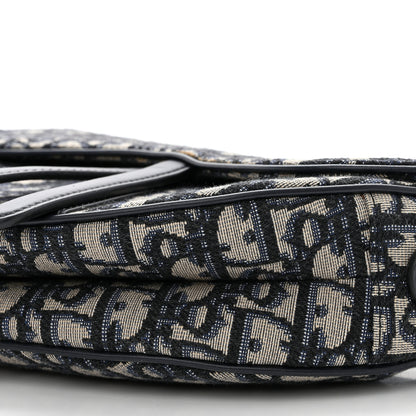 Christian Dior CHRISTIAN DIOR Oblique Saddle Bag Blue 10 of 11