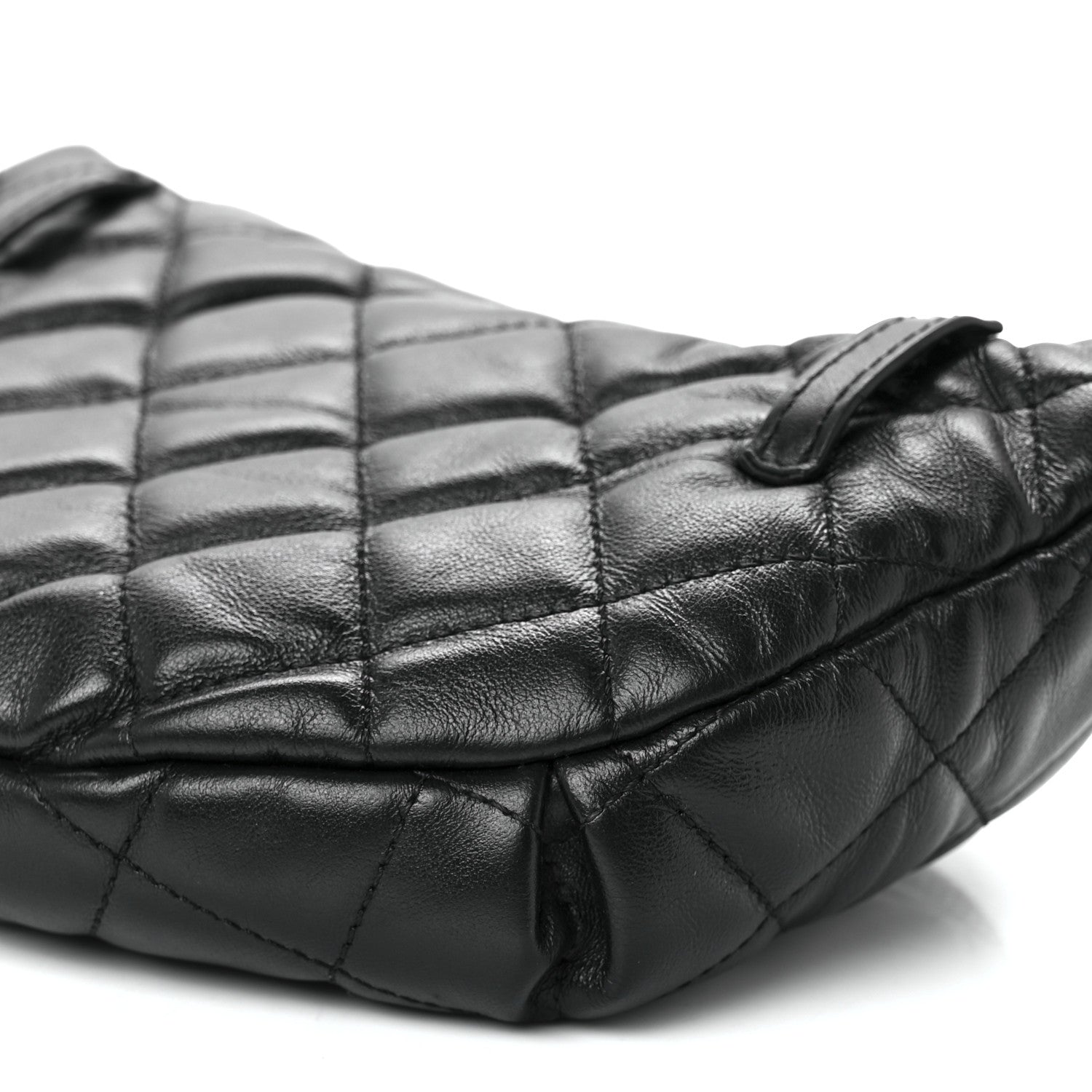 Chanel Calfskin Quilted Waist Belt Bag Black 10 of 11