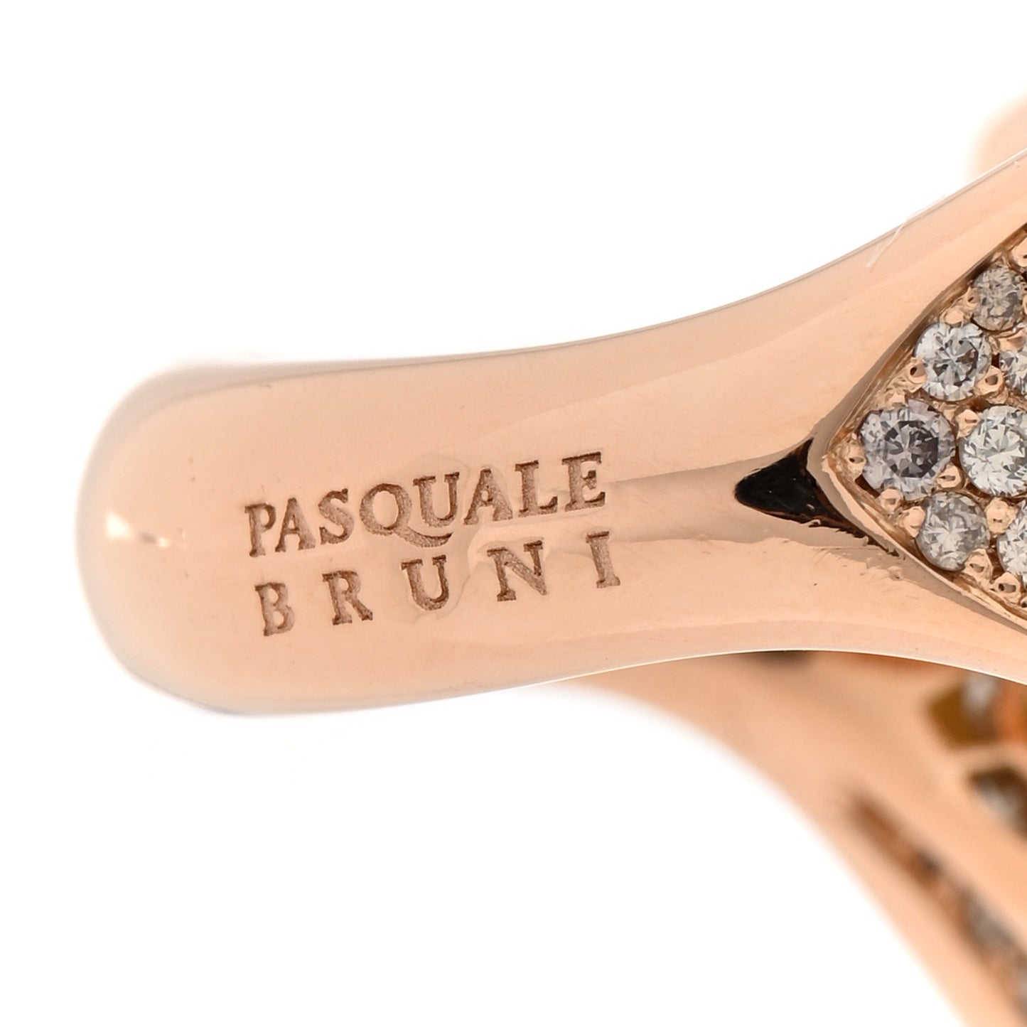 18K Rose Gold Champagne Diamond Giardini Segreti Ring Ring 54 6.75