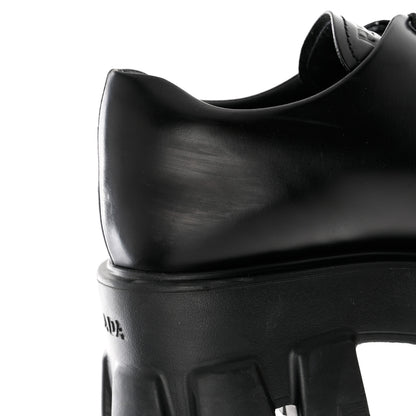 Prada Spazzolato Rois Monolith 55mm Derby Loafers 36 Black 9 of 10