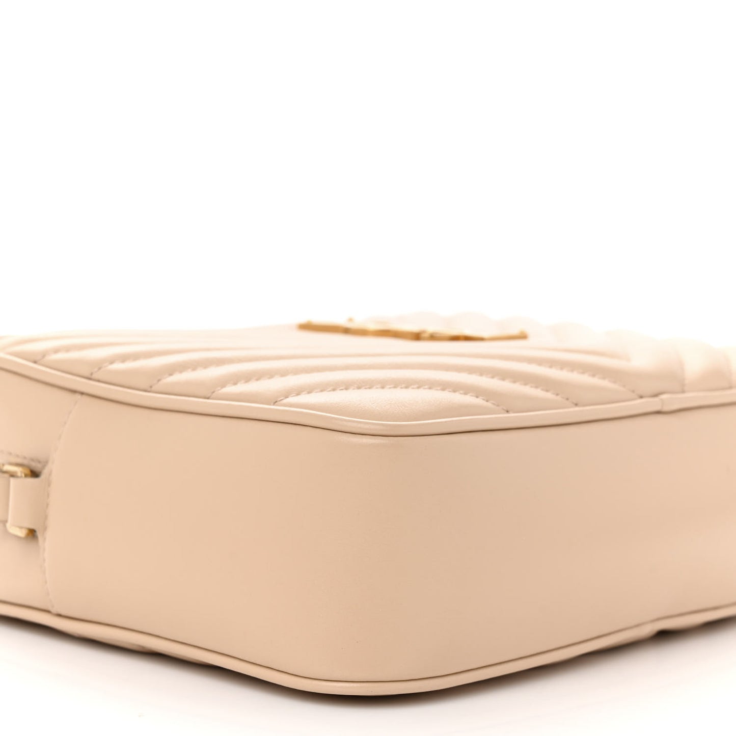 Calfskin Matelasse Monogram Lou Camera Bag Nude Powder