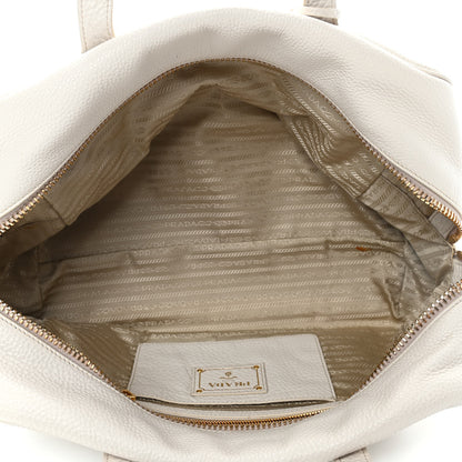 Prada Vitello Daino Bowler Talco 4 of 7