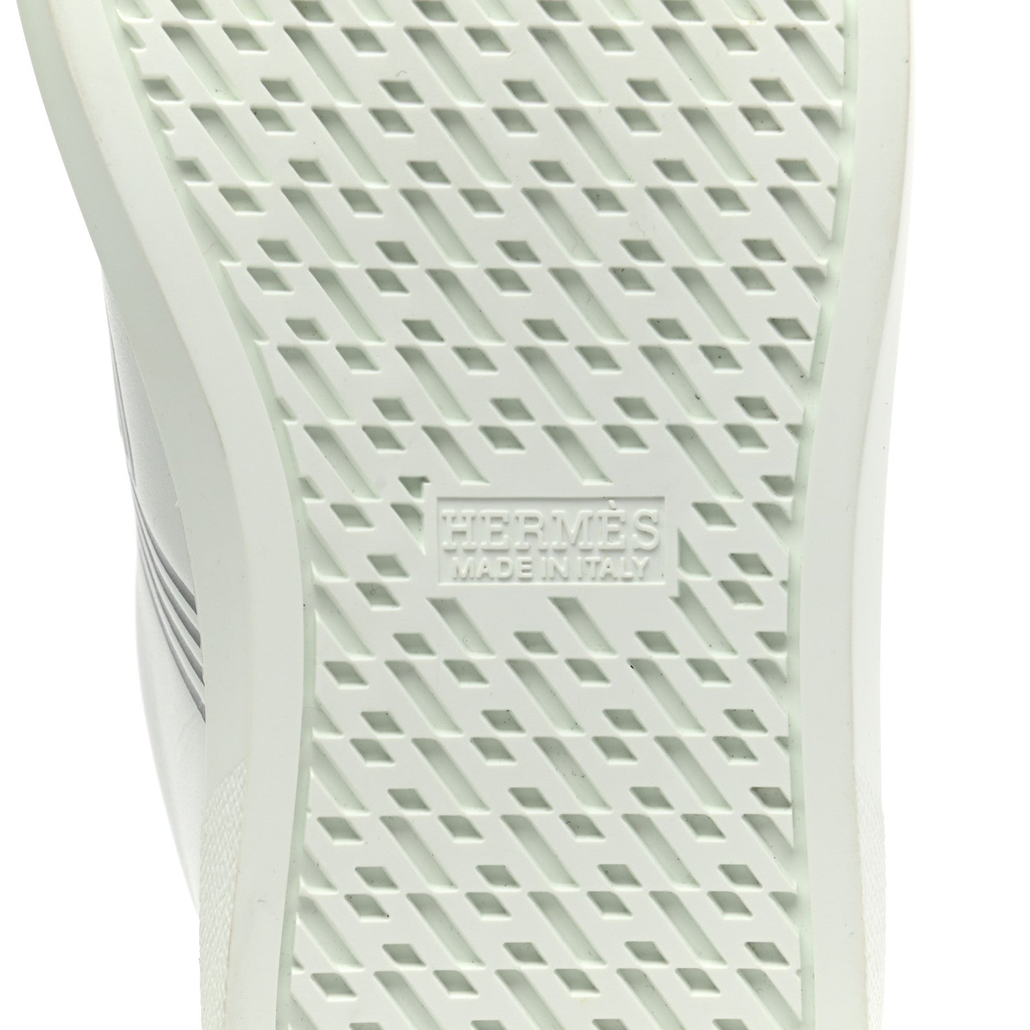 Hermes Calfskin Womens Advantage Sneakers 35 White Gris Argente 6 of 9