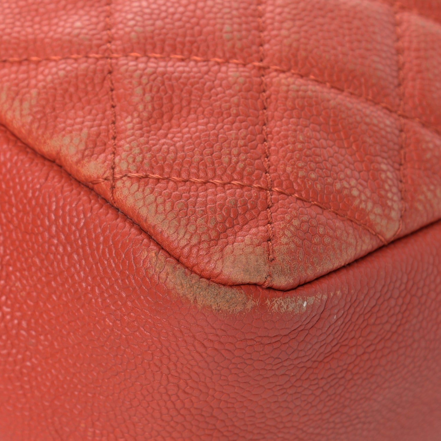 Chanel Caviar Quilted Medium Casual Journey Flap Red 14 of 21