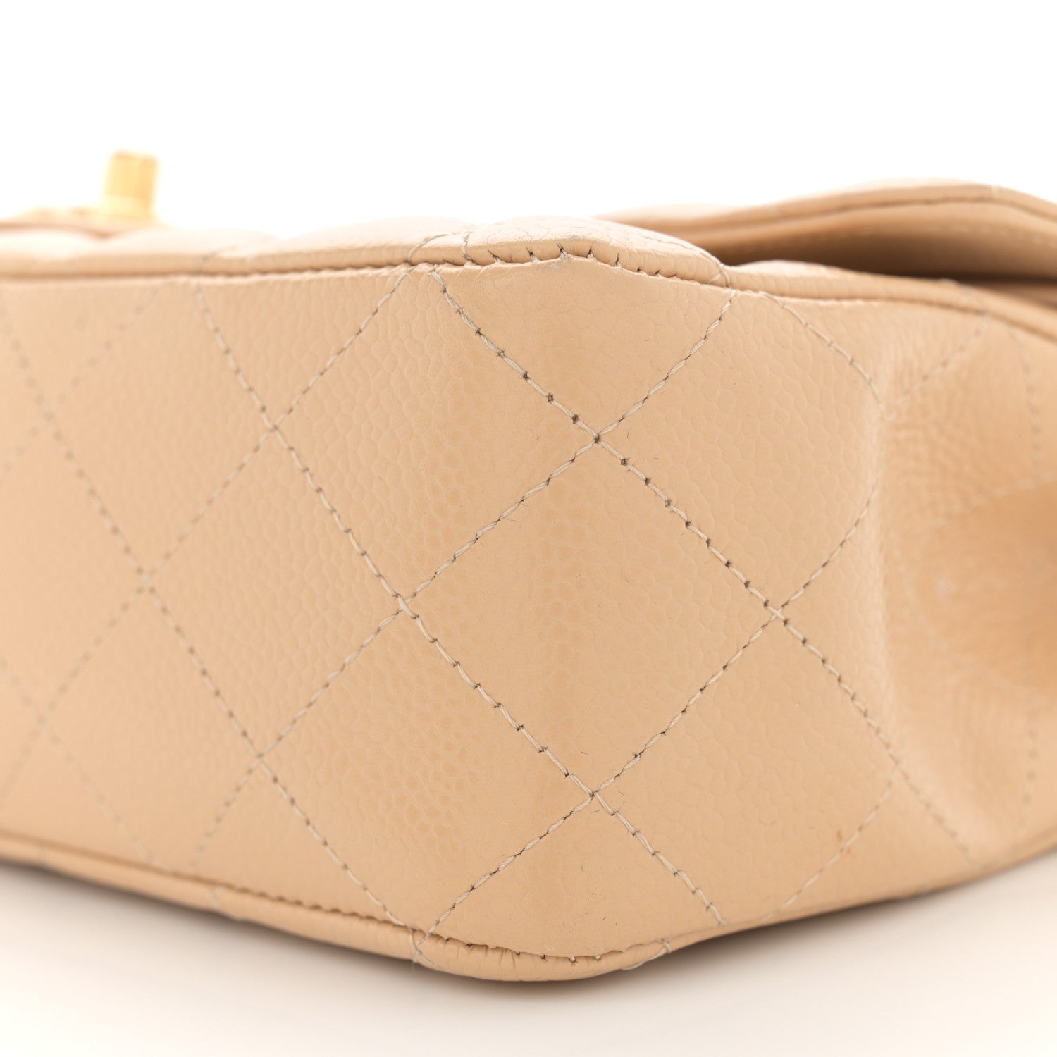 Chanel Caviar Quilted Medium Double Flap Beige 10 of 11