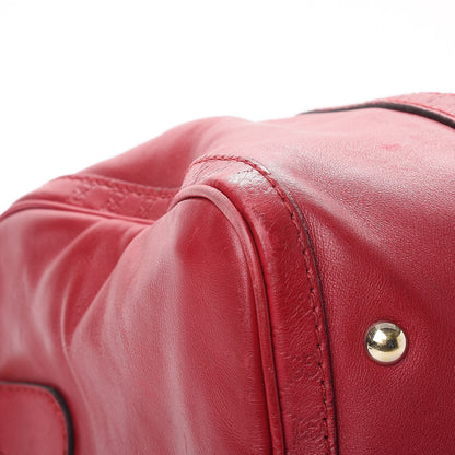 Gucci Calfskin Microguccissima Trim Medium Boston Raspberry Red 19 of 22