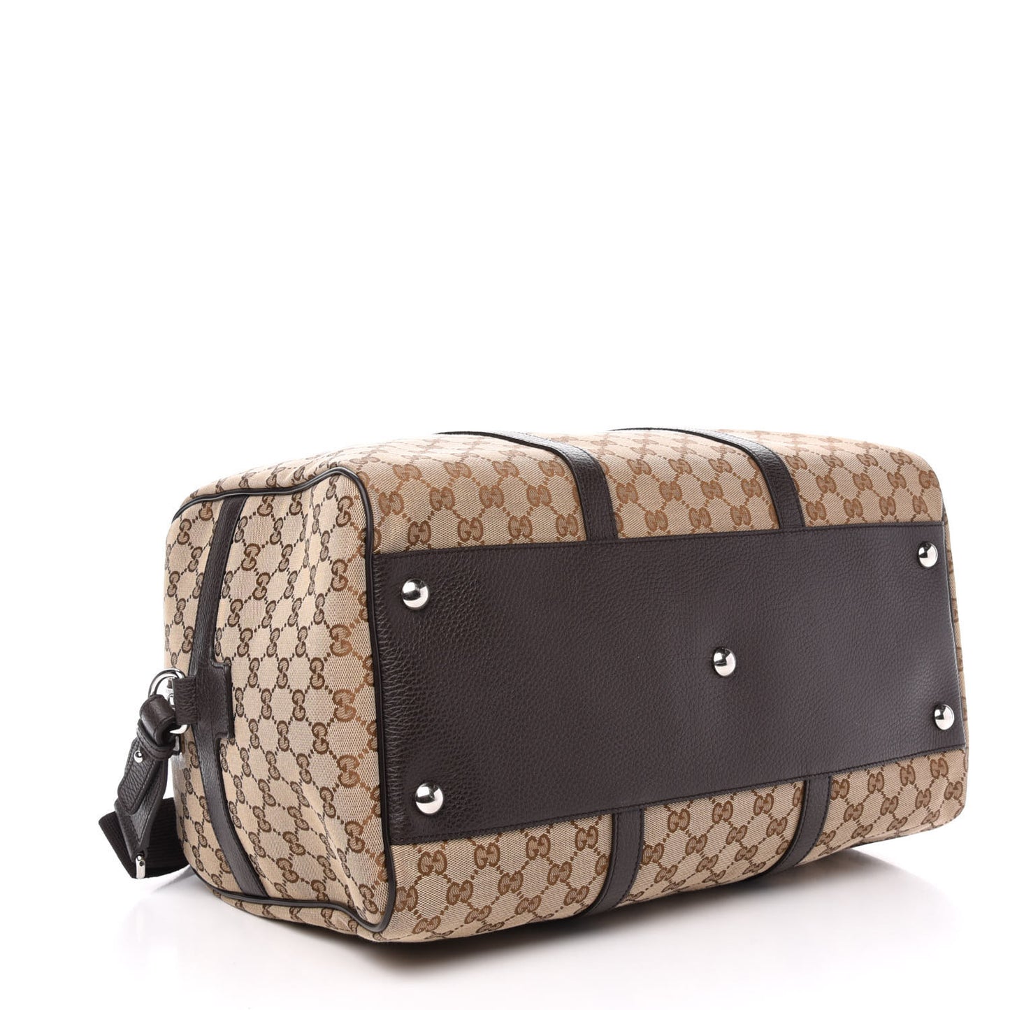 Monogram Dollar Calfskin Boston Duffle Bag Beige Ebony Testa di Moro Marrone Scuro