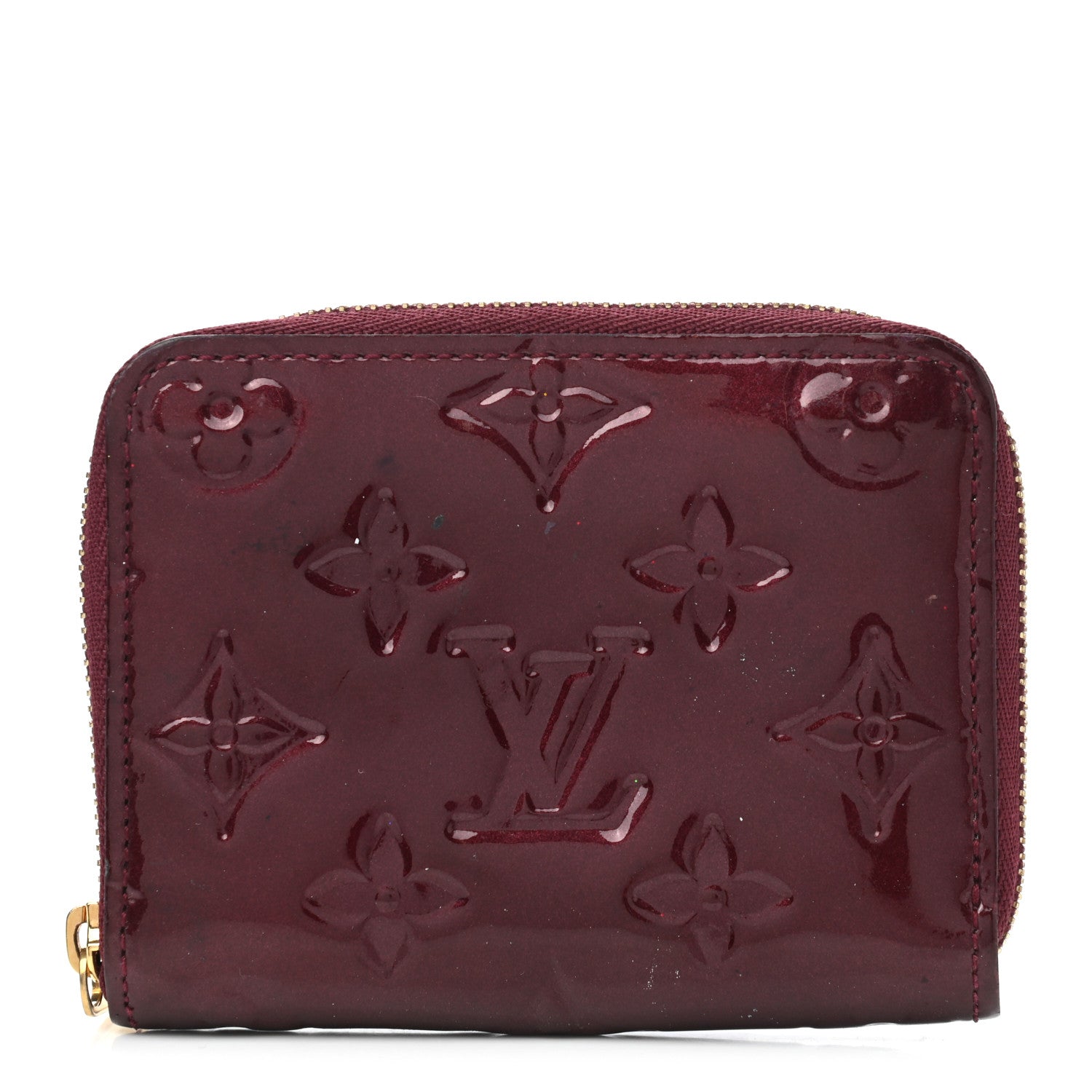 Louis Vuitton Vernis Zippy Coin Purse Wallet Rouge Fauviste 1 of 11