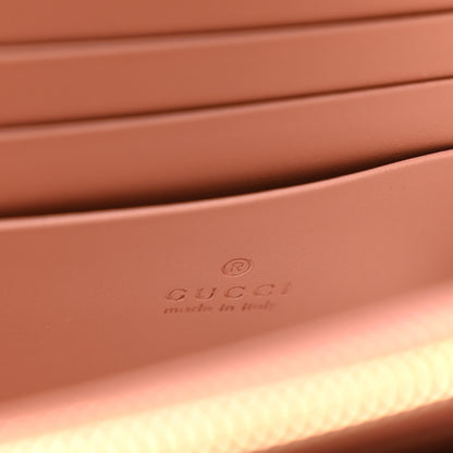 Gucci Calfskin GG Debossed Chain Wallet Pink 5 of 8
