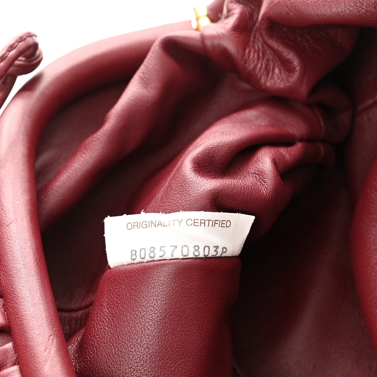 Butter Calfskin The Mini Pouch Bordeaux