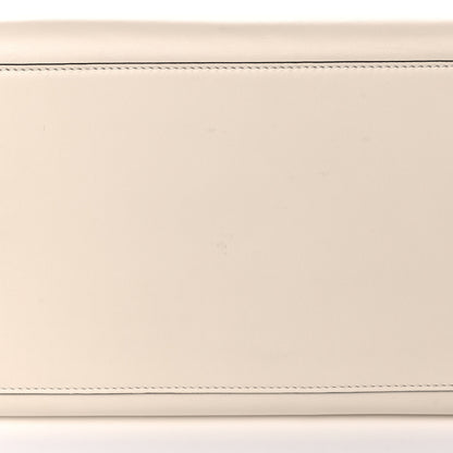 Fendi Vitello King Plexiglass Logo Embossed Large Fendi Sunshine Shopper Tote White Ice 15 of 16