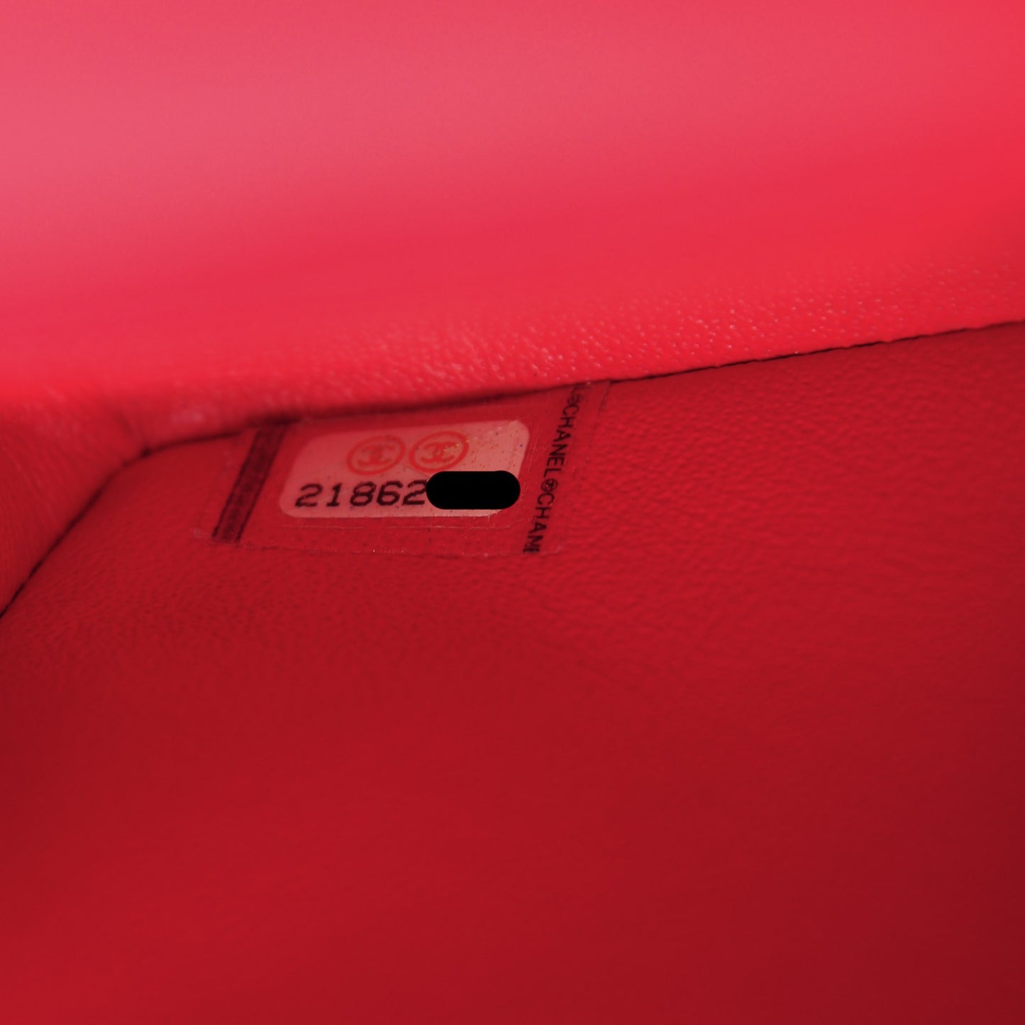 Lambskin Quilted Mini Rectangular Flap Red
