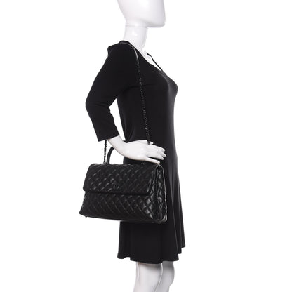 Chanel Caviar Quilted Medium Coco Handle Flap So Black 2 of 11