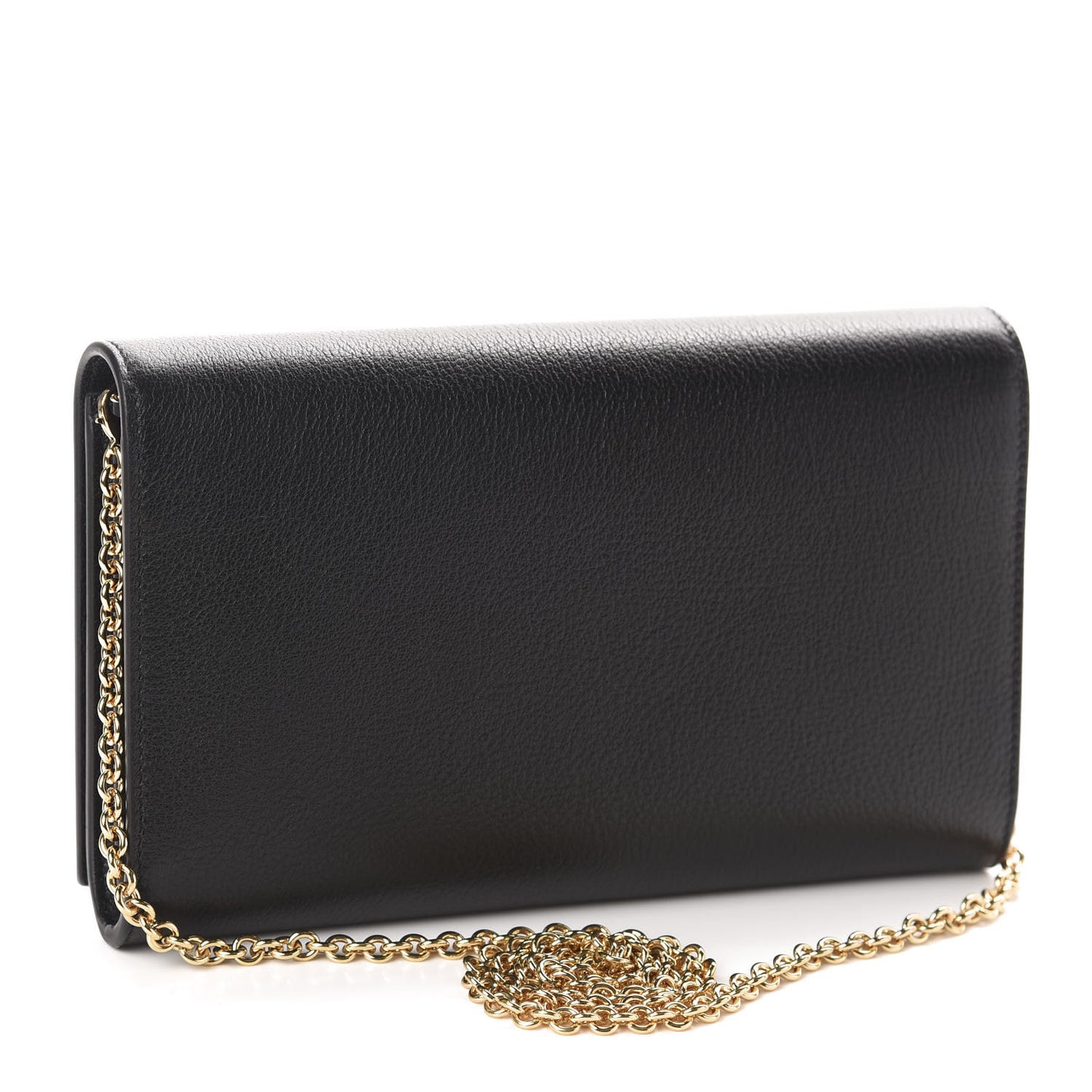 Calfskin Monogram Belle de Jour Chain Clutch Black